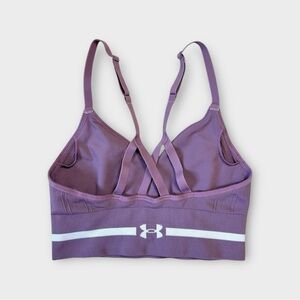 Under Armour Seamless Low Impact Long Sports‎ Bra Women's Size XS Purple